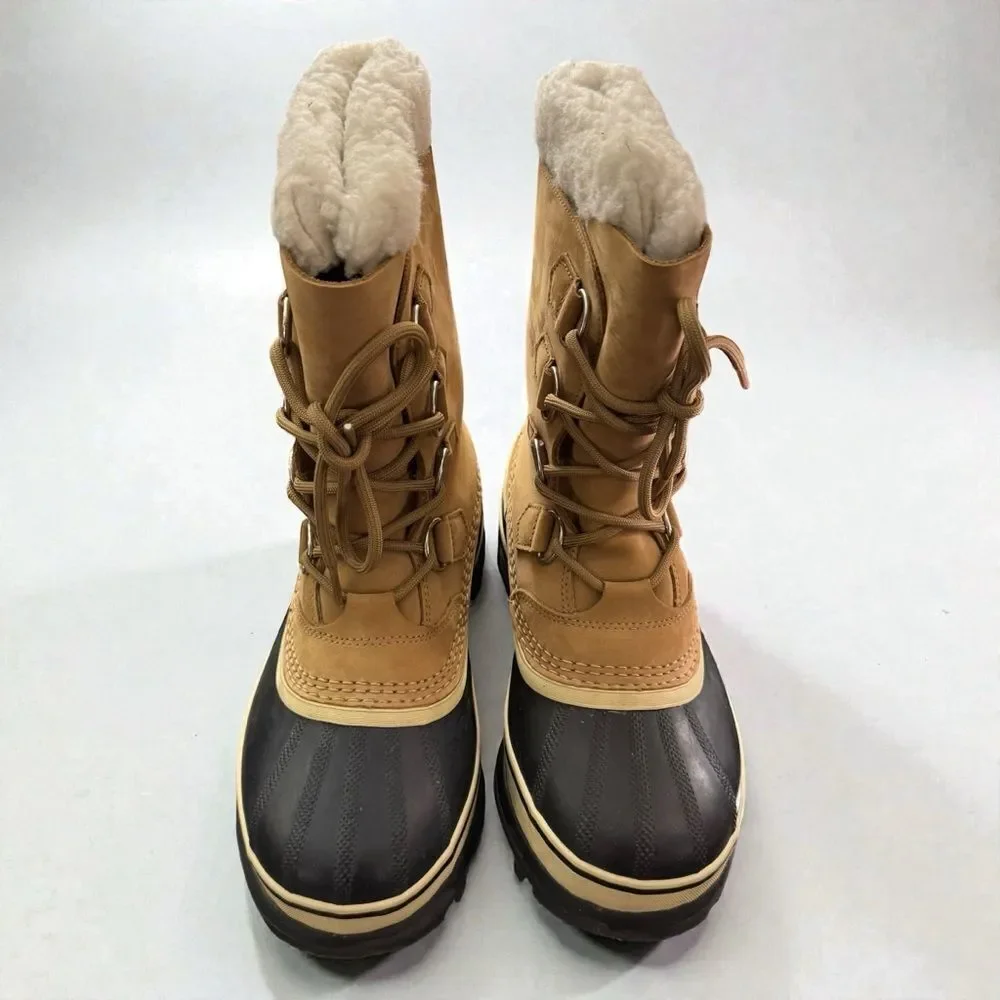 Sorel Caribou WP Waterproof  Boots Black and Tan